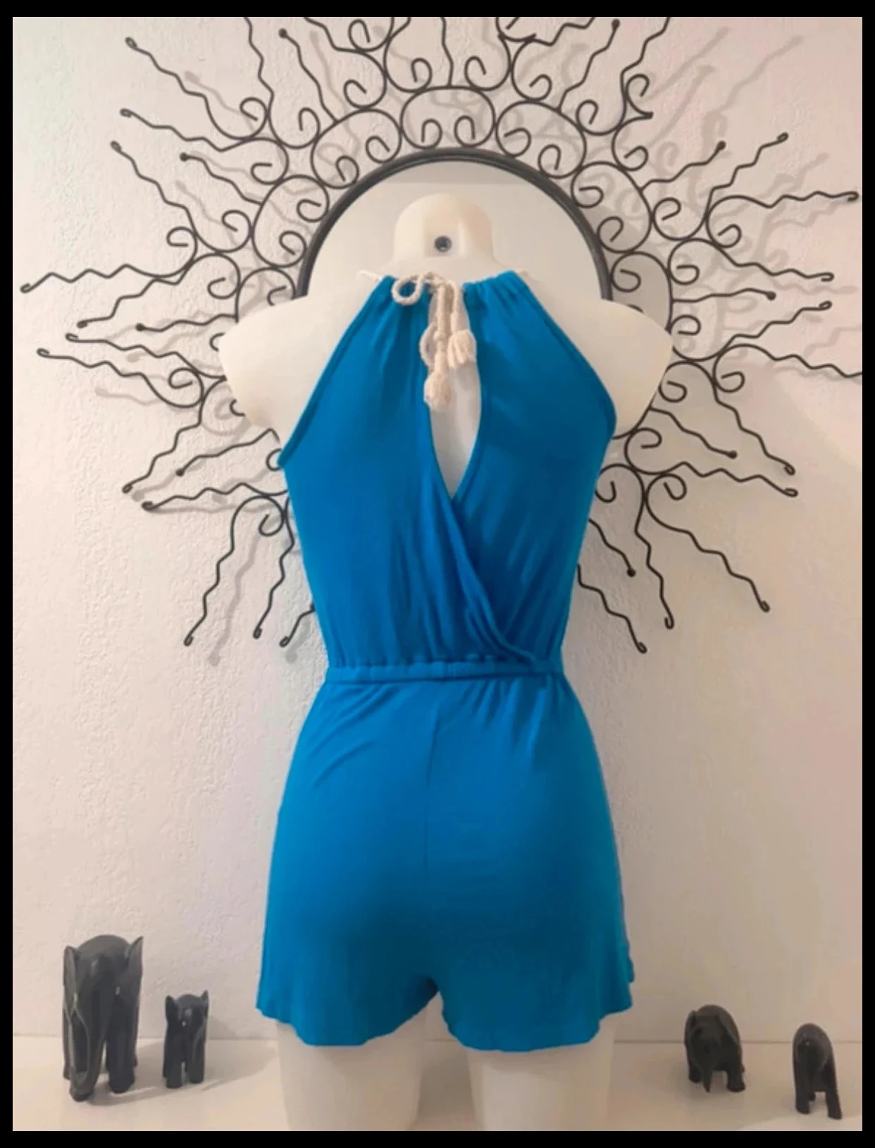 Light Blue Pimkie Backless Jumpsuit – Size XS – photo 4